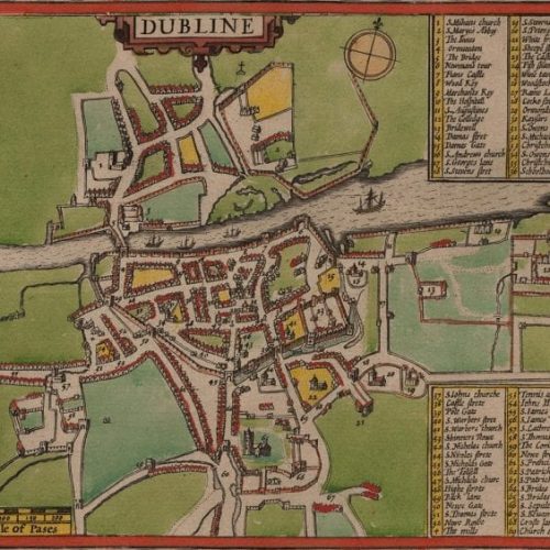 map op Dublin castle