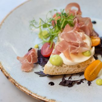 Prosciutto Crostini at The Green Hotel Dublin